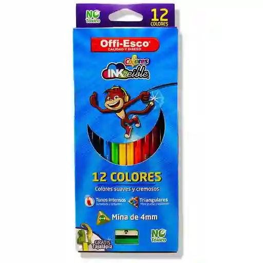 Offi-Esco Colores Inkreible Triangulares Suaves y Cremosos