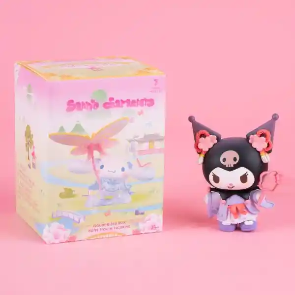 Caja Sorpresa Con Flores y Kimono Sanrio Miniso