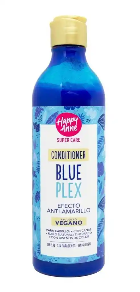Happy Anne Acondicionador Anti Efecto Amarillo Blue Plex Vegano