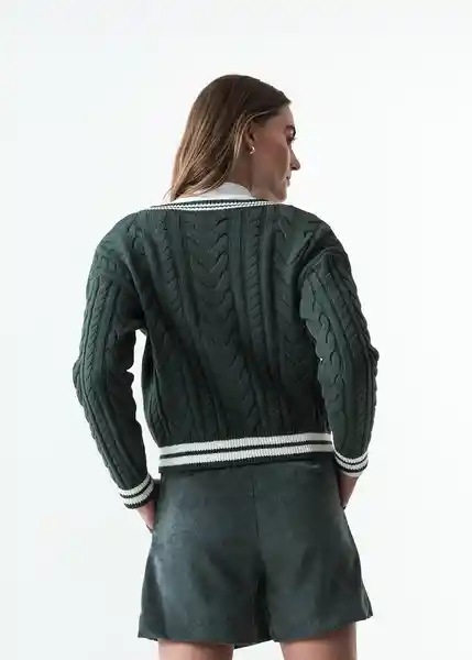 Tejido Mujer Verde Hidai Ultraoscuro Talla S 483G059 Naf Naf