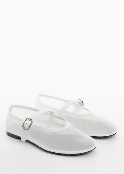 Zapatos Brumas Blanco Talla 37 Mujer Mango