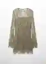 Vestido Jenner Piedra Talla S Mujer Mango