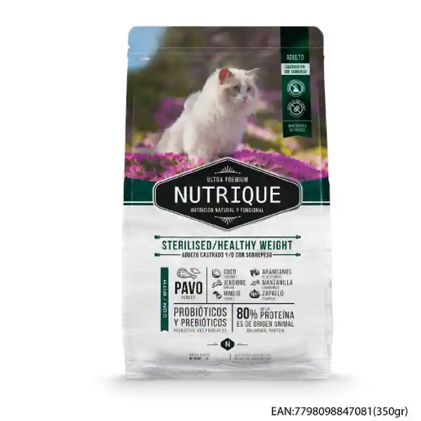 Nutrique Alimento Para Gato Adulto Castrado / Control Peso