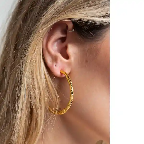 Aretes Mujer Dorado Oscuro 333e003 Naf Naf