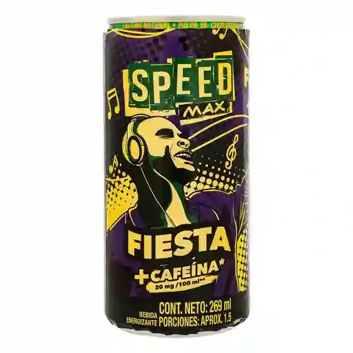 Speed Max Bebida Energizante Fiesta + Cafeína 