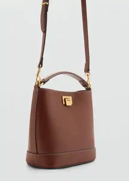 Bolso P Mike Cuero Talla 99 Mujer Mango