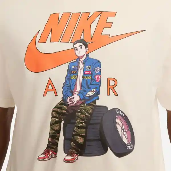 Nike Camiseta Tee Oc Pk4 Para Hombre Beige Talla L