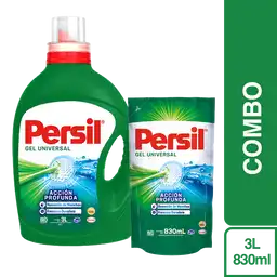 Persil Detergente Líquido 3 L + Persil Detergente Líquido 830 mL
