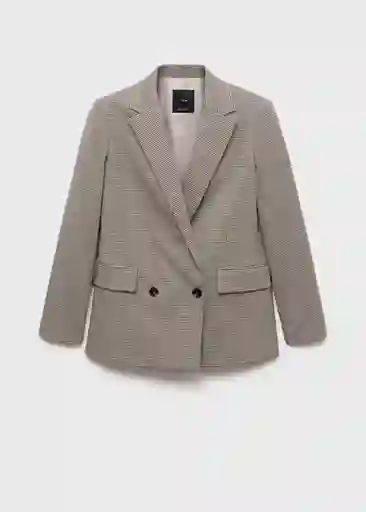 Blazer Americana Charlott Marrón Talla S Mujer Mango