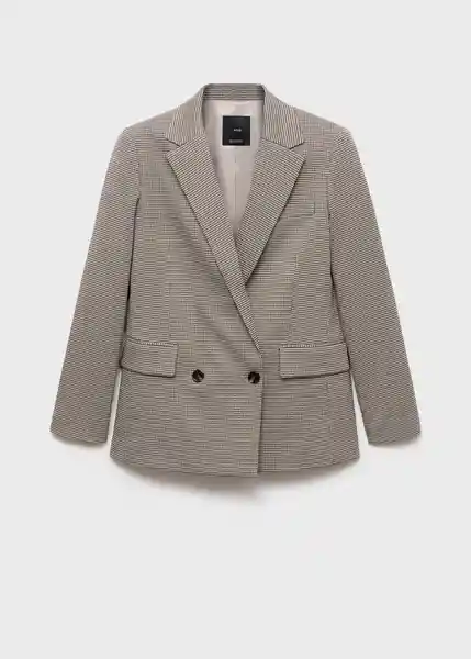 Blazer Americana Charlott Marrón Talla S Mujer Mango