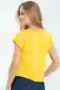 Camiseta Libby Color Amarillo Puro Talla S Ragged