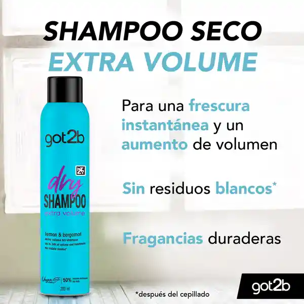 Got2B Shampoo Seco Extra Volumen Dry Voluminizing