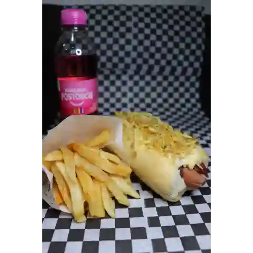 Combo Perro Clásico + Papas +gaseosa