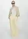 Camiseta Lint Blanco Talla S Mujer Mango