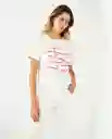 Camiseta Blanco Puro Claro Talla L 601F013 Esprit