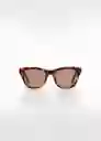 Gafas de Sol Mara Chocolate Talla 99 Mujer Mango