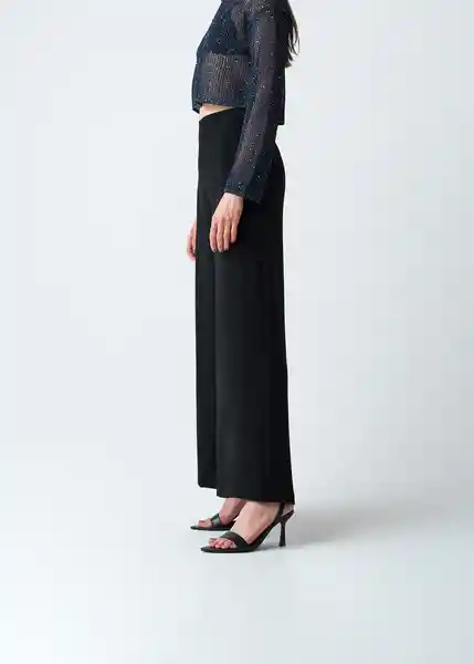 Pantalón Gael Mujer Negro Ultraoscuro Talla 8 433G390 Naf Naf