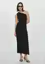 Vestido Naty Negro Talla 18 Mujer Mango