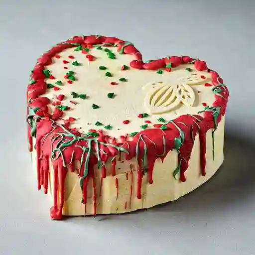 Postre Helado Corazon Navidad Ch B