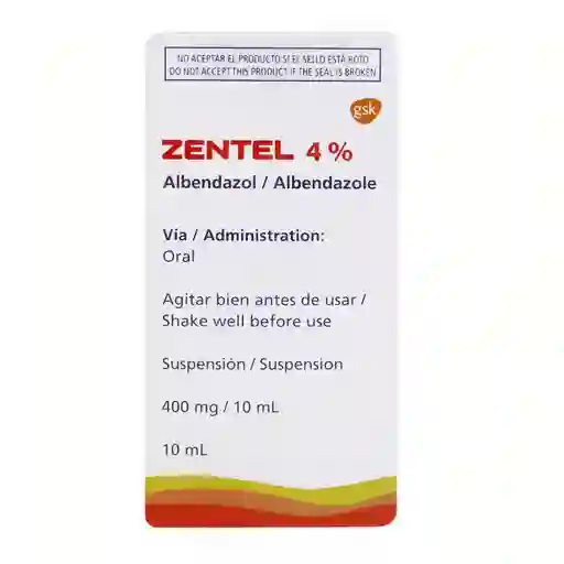 Zentel Suspensión (400 mg)