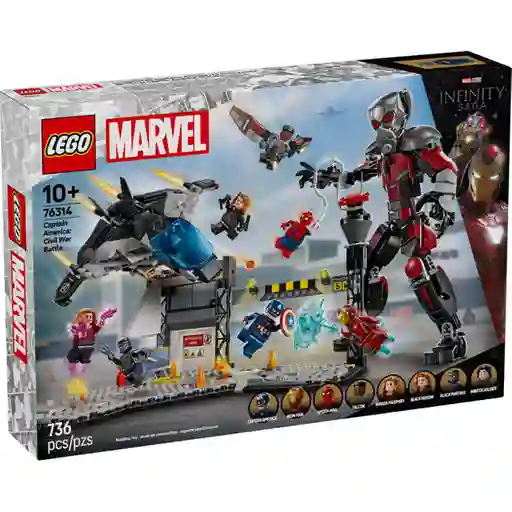 Lego Set de Construcción Gran Batalla Capitán América: Civil War