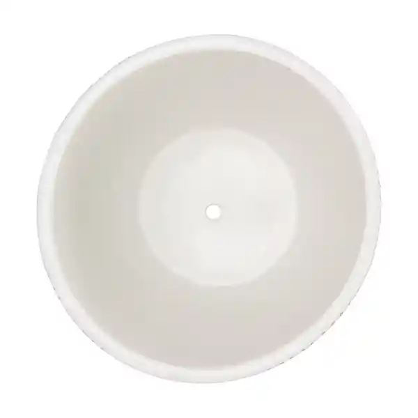 Maceta Texturizada de Cerámica Blanco Casaideas