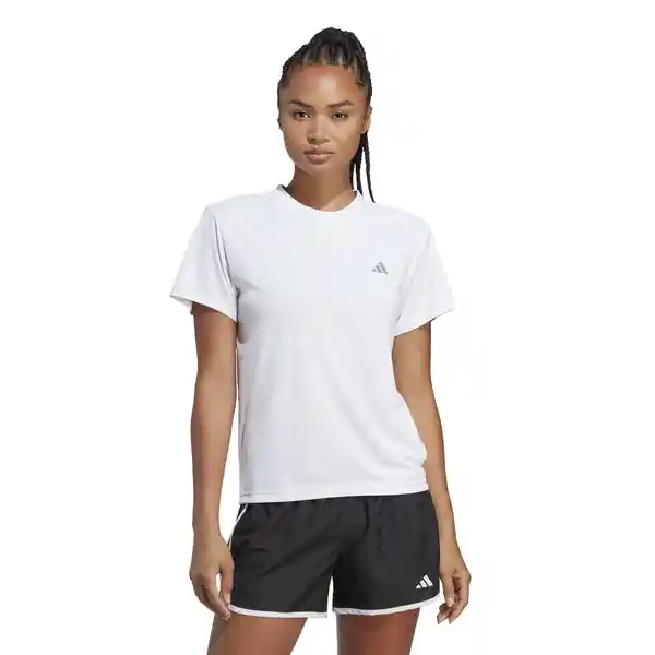 Adidas Camiseta Tee Para Mujer Blanco Talla M HZ0112