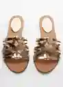 Sandalias Pisca Oro Talla 42 Mujer Mango