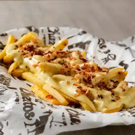 Papas francesa gratianada con tocineta