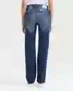Jean High Rise Cosmo Heritage Femenino Azul Clásico 6 Chevignon