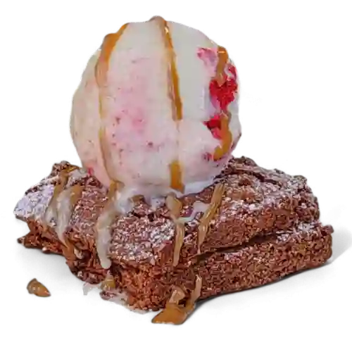 Brownie con Gelato (helado)