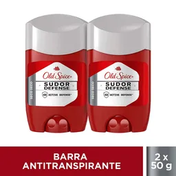 Desodorante Antitranspirante Hombre Old Spice Barra Sudor Defense Seco Seco 50 g Pack 2 Unidades