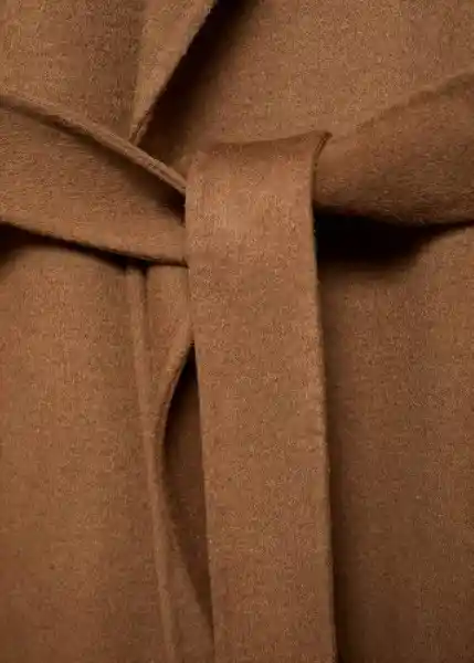Abrigo Batin Camel Talla S Mujer Mango
