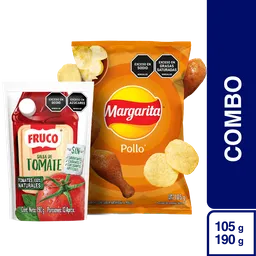 Combo Papas Margarita Pollo + Fruco Salsa de Tomate 190 g