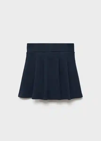 Falda Tab Navy Talla 08 Niña Mango