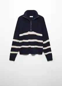 Buzo Jersey Zips Navy Talla 18 Teen Niñas Mango