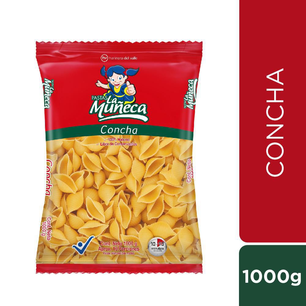 La Muñeca Pastas Concha 1000 g