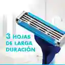 GILLETTE Prestobarba 3 Fresh Cuchilla de Afeitar con Eucalipto Máquina de Afeitar Hombre Desechable Afeitada Refrescante Afeitadora para Barba 2 Uds