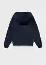 Buzo Sudadera Zipset Navy Talla 12 Niños Mango