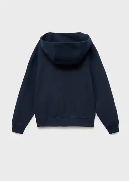 Buzo Sudadera Zipset Navy Talla 12 Niños Mango