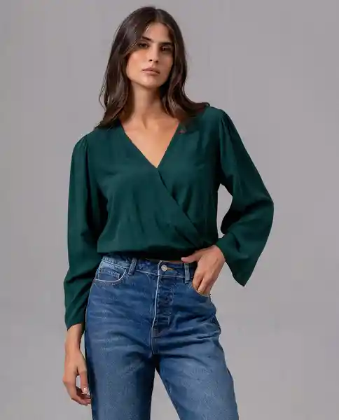Camisa Mujer Verde Myrica Oscuro Talla S 66002 Rifle