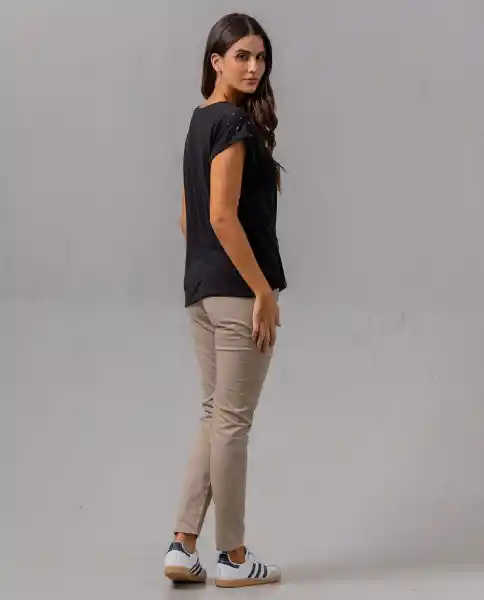 Camiseta Mujer Negro S 209F101_NEG194007 Rifle