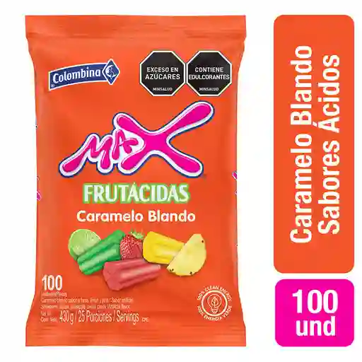 Max Caramelo Blando Sabor a Frutas Frutácidas