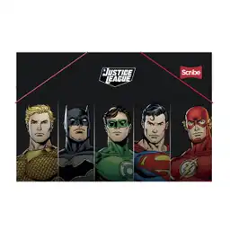 Scribe Carpeta Plástica Tamaño Oficio Fuelle Liga de la Justicia