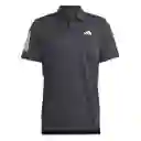 Adidas Camiseta Club 3str Polo Para Hombre Negro Talla XL