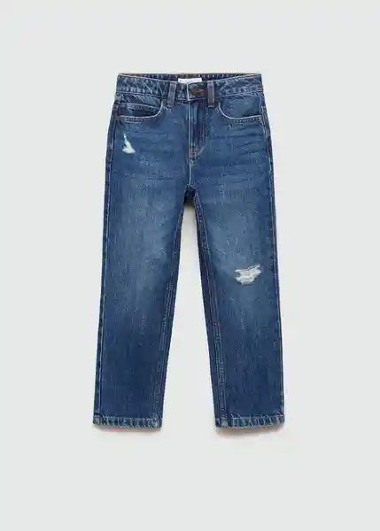 Jean Dad Tejano Oscuro Talla 08 Niños Mango