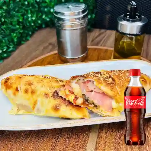 Combo Strombolli Pollo Champiñón +Cocacola Orig 400ml