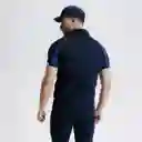 Fouganza Camisa Polo de Equitación Para Hombre Azul Talla S