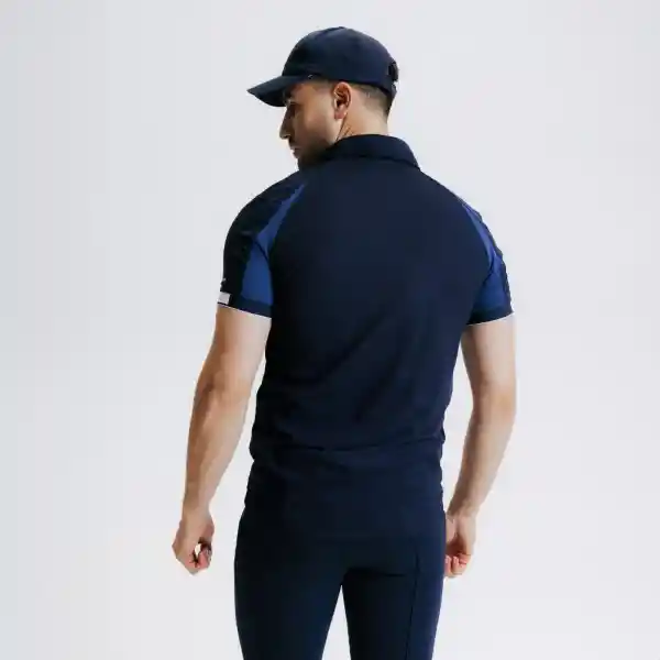 Fouganza Camisa Polo de Equitación Para Hombre Azul Talla S
