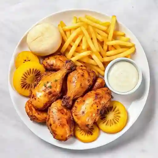 Pollo asado con francesa